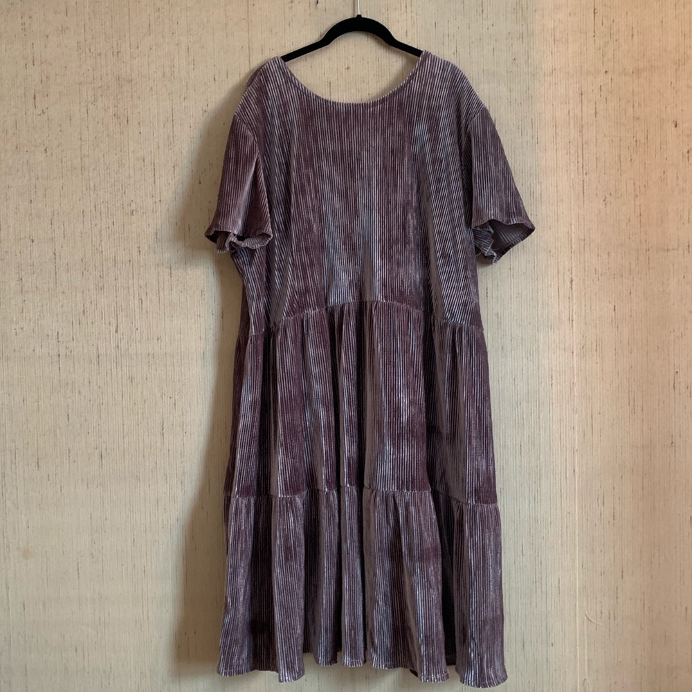 ASOS Lavender smock dress with ribbon tie back